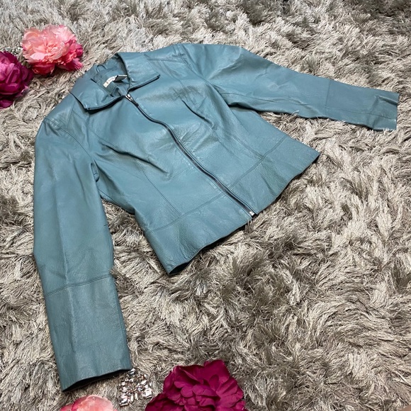 Studio JPR Leather Jacket Women size M - Picture 4 of 9